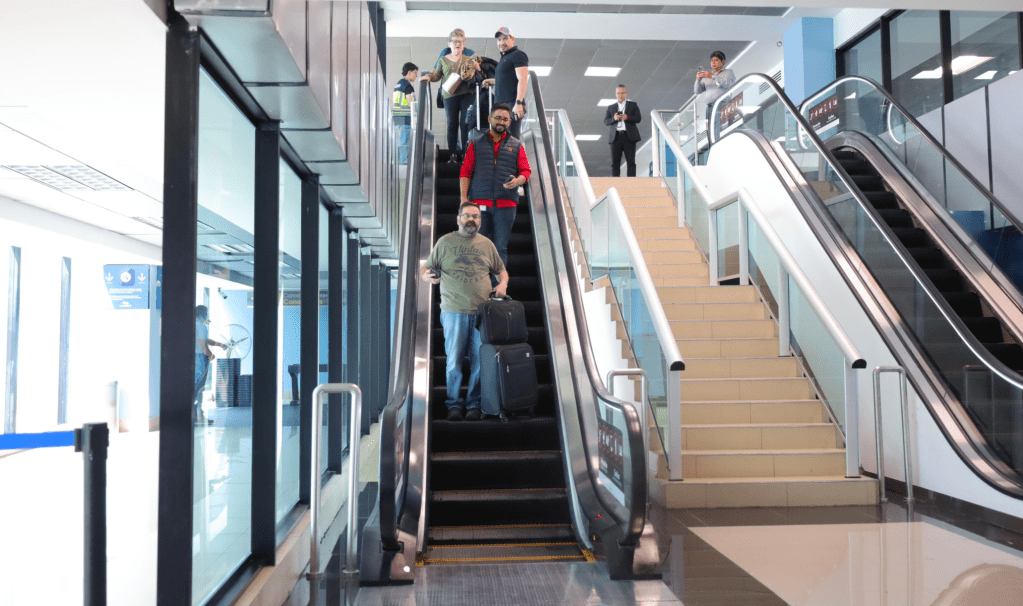 Gradas eléctricas del aeropuerto La Aurora en Guatemala finalmente están&nbsp;funcionando