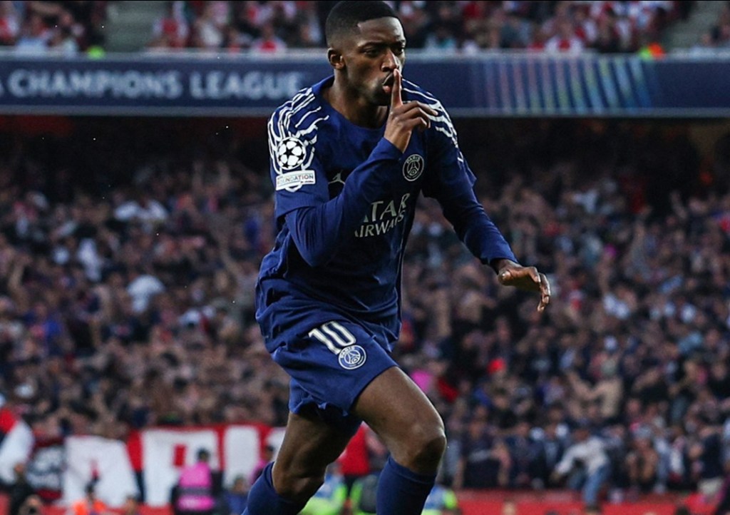Dembélé adelanta al PSG con triunfo clave ante Arsenal en semifinal de&nbsp;Champions