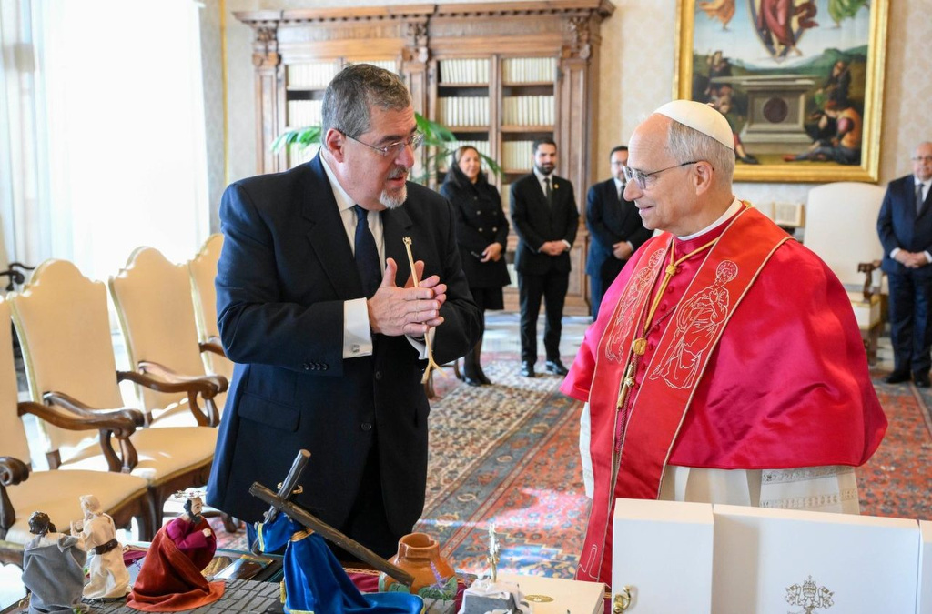 El Papa León XIV recibe al presidente Bernardo Arévalo en el&nbsp;Vaticano