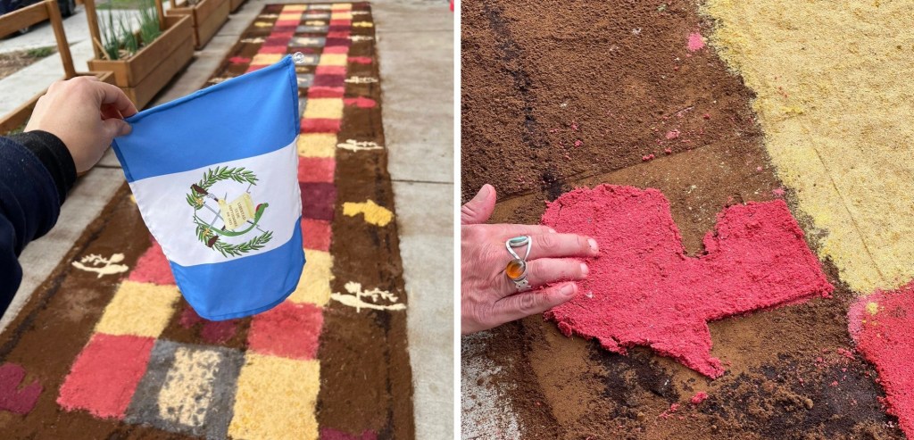 Transforman café usado en arte: así será la alfombra guatemalteca en&nbsp;Denver